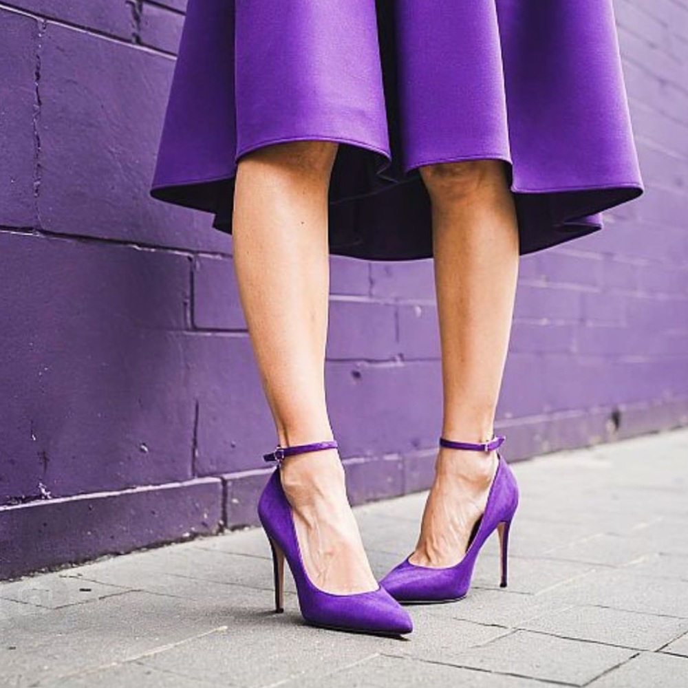 Steve Madden Purple Stiletto Heels - Picture 11 of 17